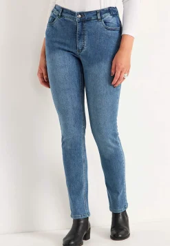 Jeans med elastik i siderne Elsa | Cellbes