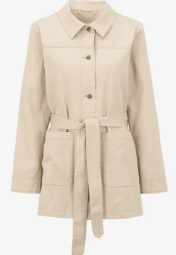 Jeansjakke med bindebånd