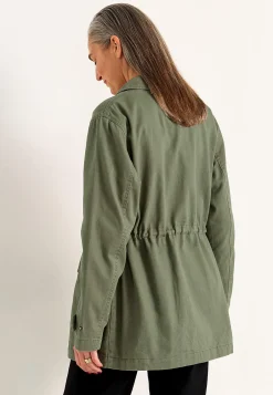 Jeansjakke med lynlås