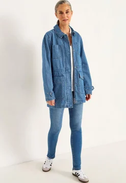 Jeansjakke med lynlås | Cellbes