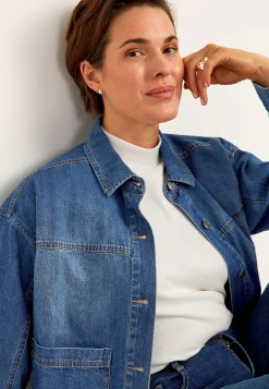Jeansjakke uden stræk