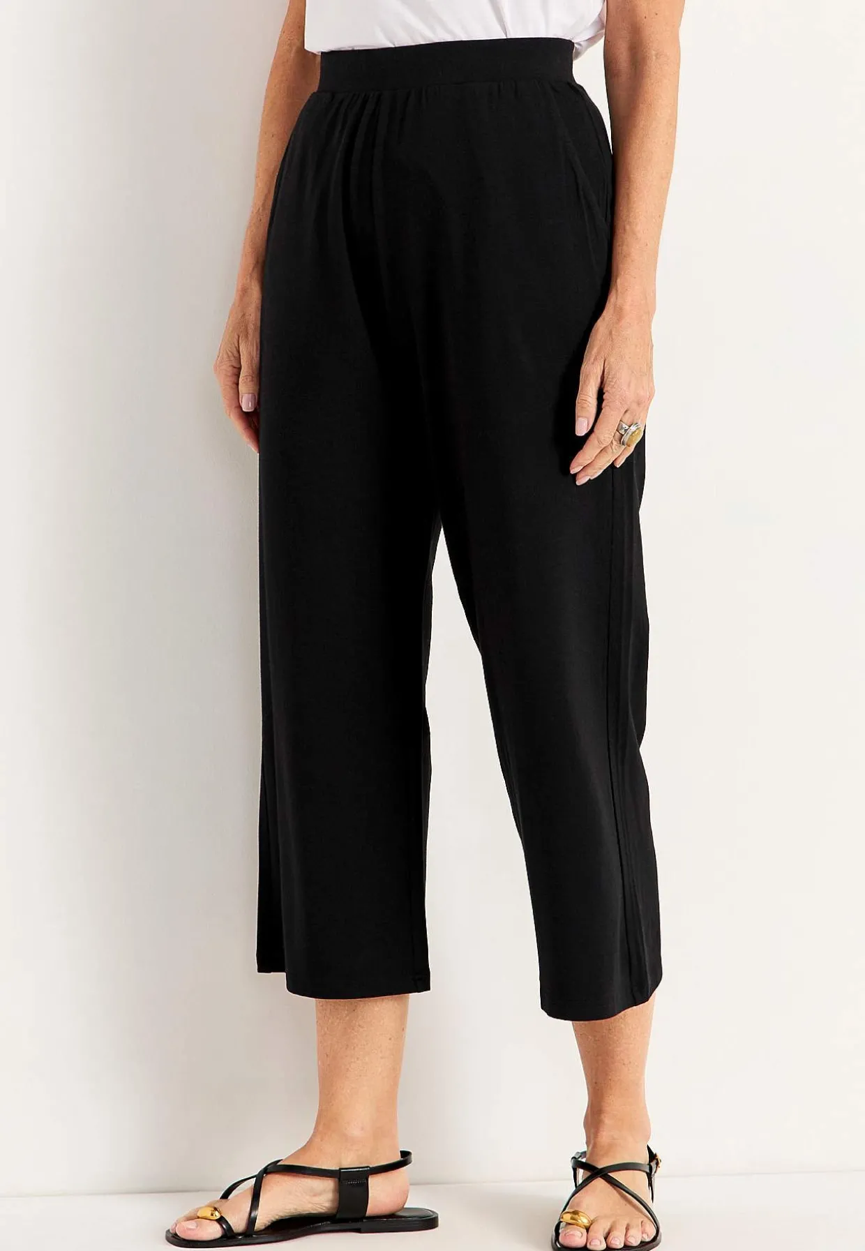 Jerseybukser i blød bomulds- og modalblanding