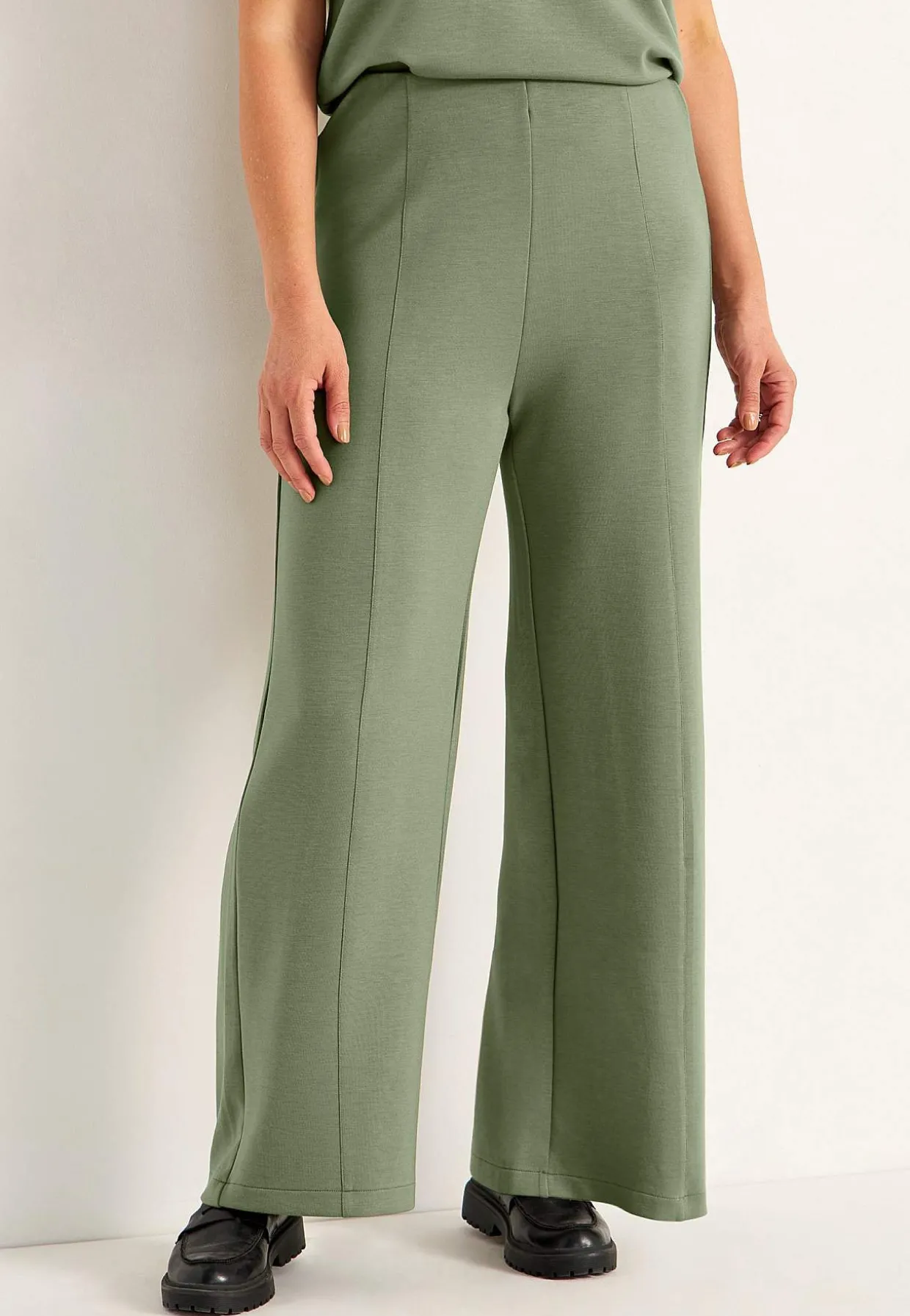 Jerseybukser med brede ben