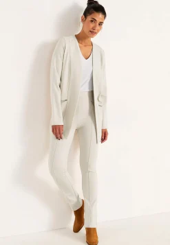 Jerseybukser med syede pressefolder Lisa