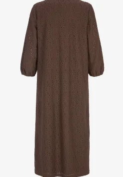 Jerseykjole med broderet hulmønster | Cellbes