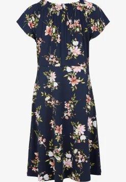 Jerseykjole med et blomstermønster