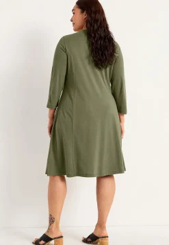 Jerseykjole med lommer