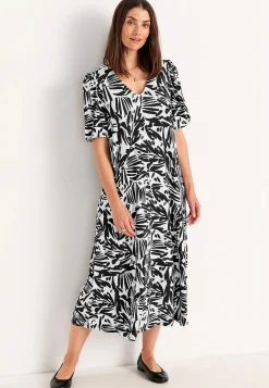 Jerseykjole med pufærmer | Cellbes