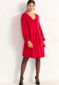 Jerseykjole med rynkedetalje | Cellbes