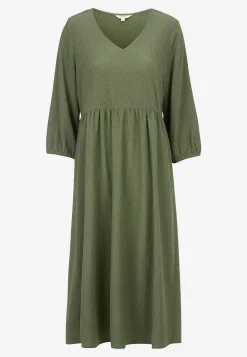 Jerseykjole med strukturmønster