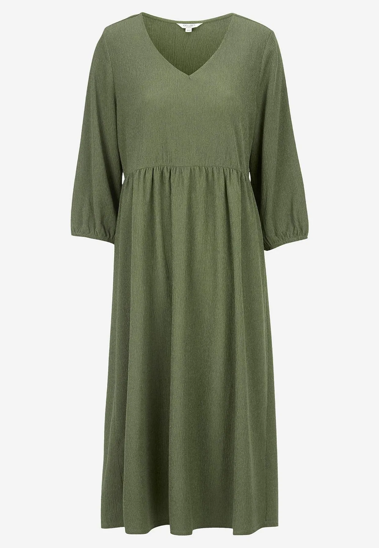 Jerseykjole med strukturmønster