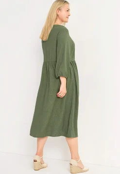 Jerseykjole med strukturmønster