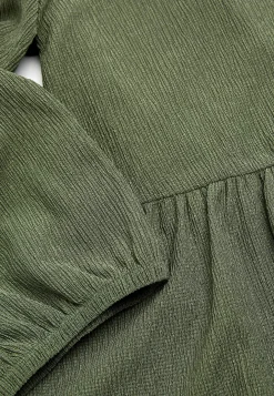 Jerseykjole med strukturmønster