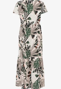 Jerseykjole med volant