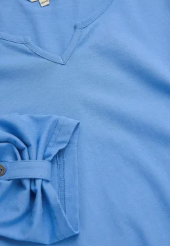 Jerseytop med 3/4 lange ærmer