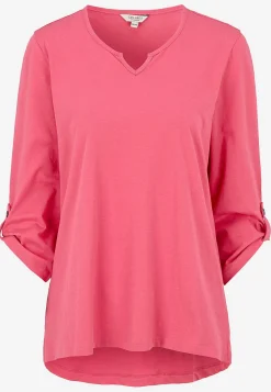 Jerseytop med 3/4 lange ærmer