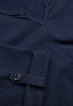 Jerseytop med 3/4 lange ærmer