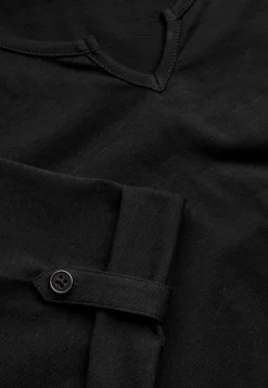 Jerseytop med 3/4 lange ærmer