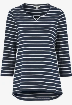 Jerseytop med 3/4 lange ærmer