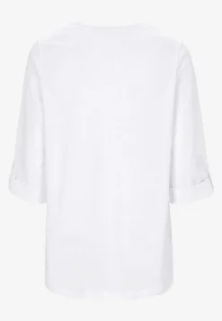 Jerseytop med 3/4 lange ærmer