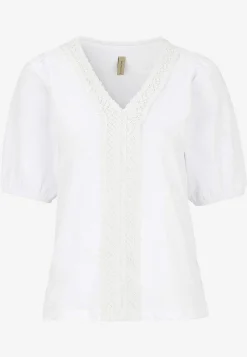 Jerseytop med broderi