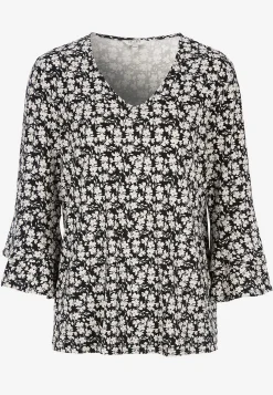 Jerseytop med flagrende ærmer