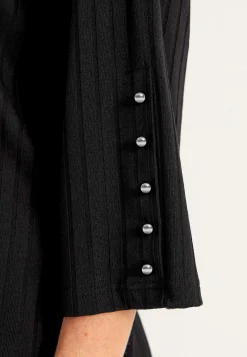 Jerseytop med knapper