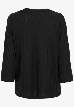 Jerseytop med knapper