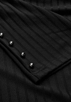 Jerseytop med knapper