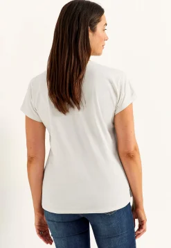 Jerseytop med korte ærmer