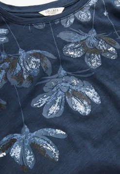 Jerseytop med korte ærmer