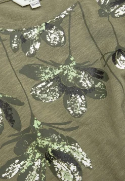 Jerseytop med korte ærmer