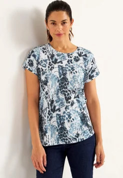 Jerseytop med korte ærmer