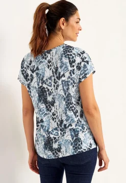 Jerseytop med korte ærmer