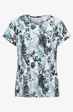 Jerseytop med korte ærmer