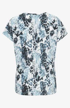 Jerseytop med korte ærmer