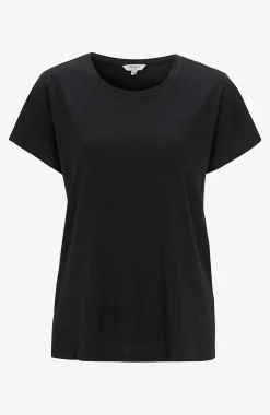 Jerseytop med korte ærmer