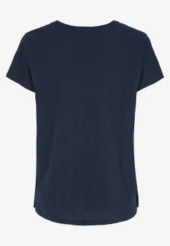 Jerseytop med korte ærmer