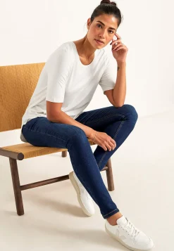 Jerseytop med korte ærmer