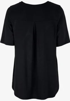 Jerseytop med korte ærmer