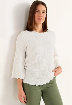 Jerseytop med struktur