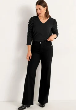 Jerseytop med struktur