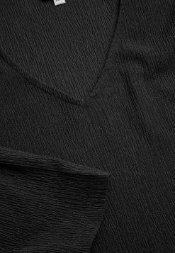 Jerseytop med struktur