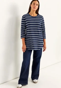 Jerseytunika i økologisk bomuld med lommer