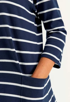 Jerseytunika i økologisk bomuld med lommer