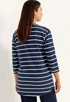 Jerseytunika i økologisk bomuld med lommer