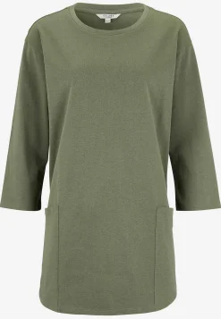 Jerseytunika i økologisk bomuld med lommer