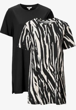 Jerseytunika i økologisk bomuld 2-pack