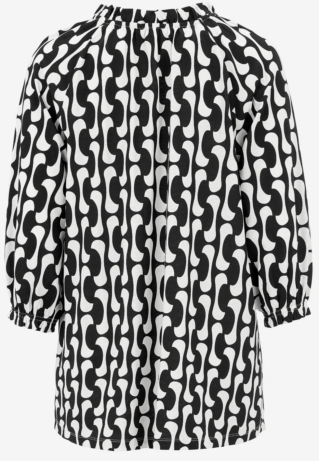 Jerseytunika med 3/4 lange ærmer