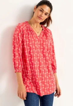 Jerseytunika med 3/4 lange ærmer